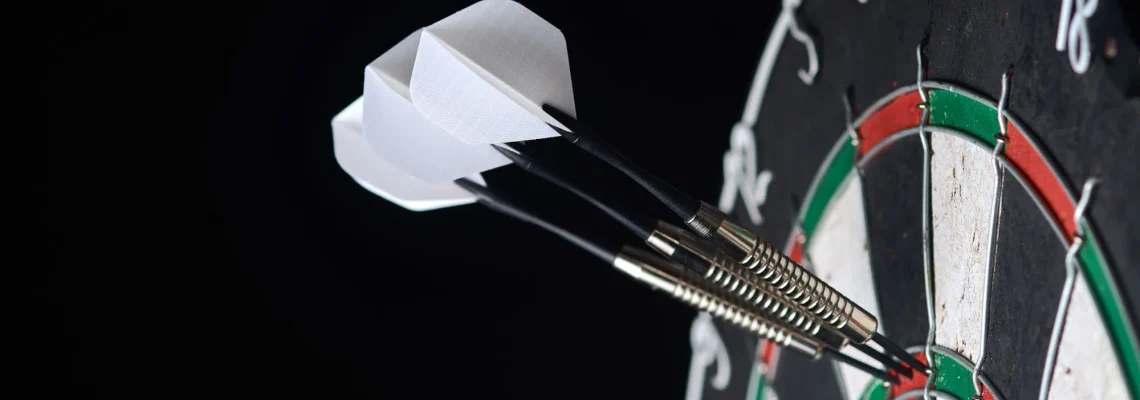 darts. three darts to triple